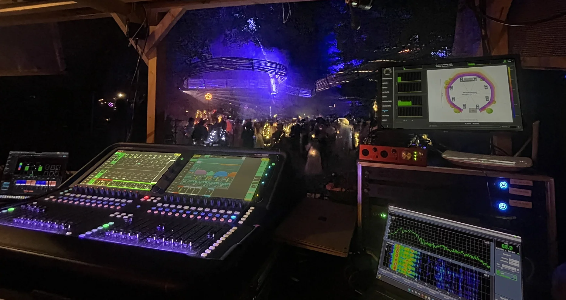 Château Perché FOH with Audiolift processors and Controller