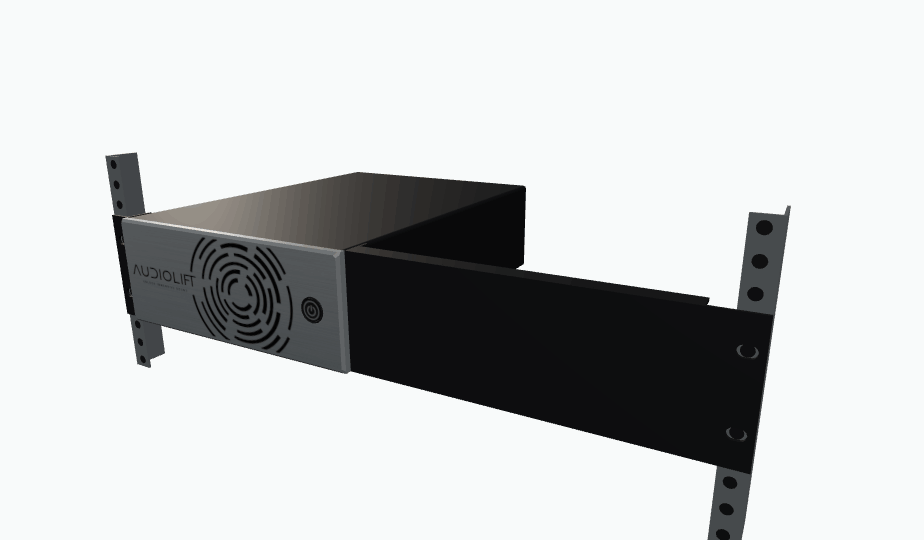 Rack mounting of one processor