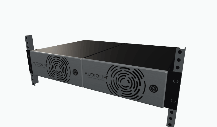 Rack mounting of two processors